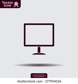 Vector monitor icon