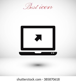 Vector monitor icon