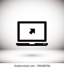 Vector monitor icon