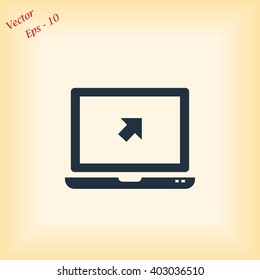 Vector monitor icon