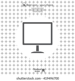 Vector monitor icon