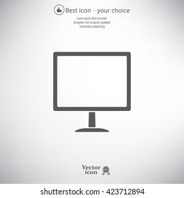 Vector monitor icon