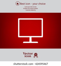 Vector monitor icon