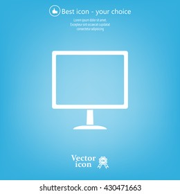 Vector monitor icon