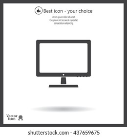 Vector monitor icon