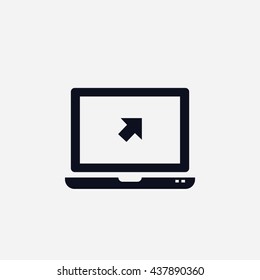 Vector monitor icon