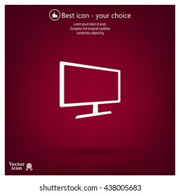 Vector monitor icon