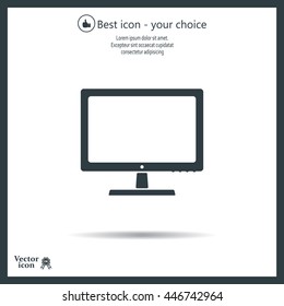 Vector monitor icon