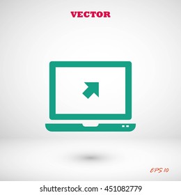 Vector monitor icon