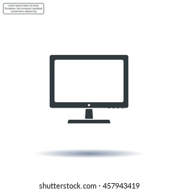 Vector monitor icon