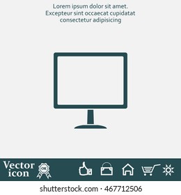 Vector monitor icon