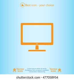 Vector monitor icon