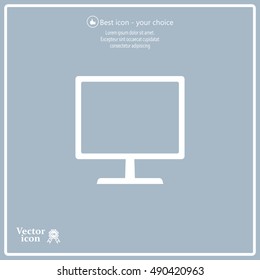 Vector monitor icon