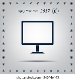 Vector monitor icon