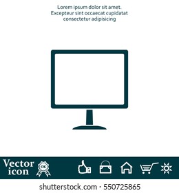 Vector monitor icon