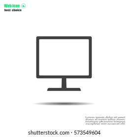 Vector monitor icon