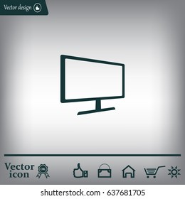 Vector monitor icon