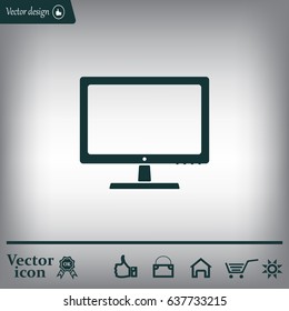 Vector monitor icon