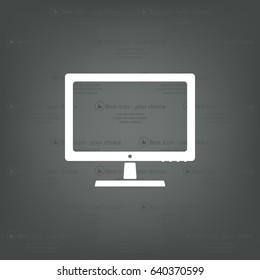 Vector monitor icon