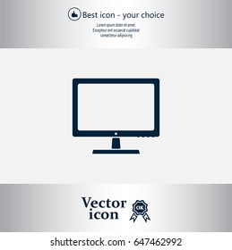 Vector monitor icon