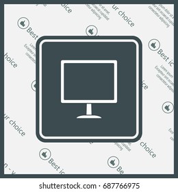 Vector monitor icon