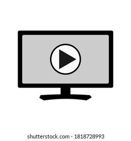 vector of monitor. suitable for gadget icon