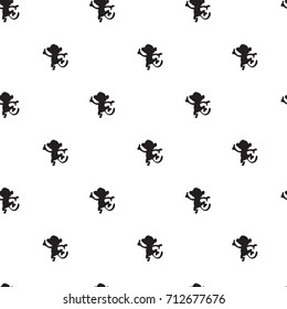 vector monkey pattern on the white background