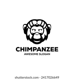  vector monkey simple mascot logo design illustration