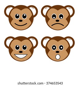 Vector Monkey Smiles