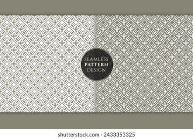 Vector monochrome abstract seamless round pattern. repeat gray color pattern
