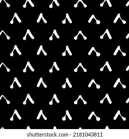 Vector. Monochrome background. Artistic background, hand drawn simple shapes, checkmarks. Mosaic abstract background. Repeating geometric texture.