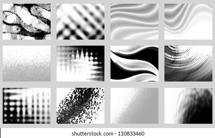 Vector Monochrome Backgrounds Stock Vector (Royalty Free) 110833460 ...