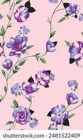  vector, monochrome, big flowers,all over, textiles design, illustration,  wrapping paper.