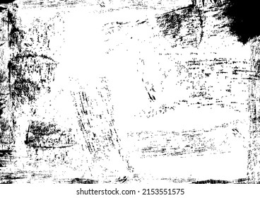 Textura de grunge monocroma vectorial. Resumen de fondo blanco y negro.