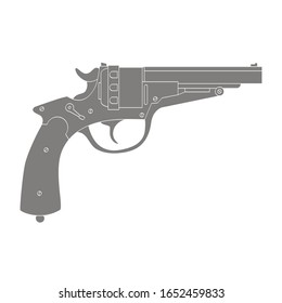 Vector monochrome icon with Revolver