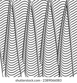 Vector monochrome lines seamless pattern Background