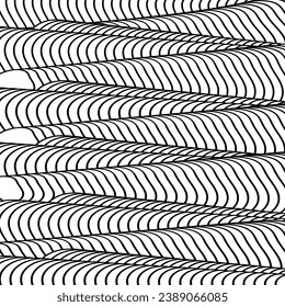Vector monochrome lines seamless pattern Background