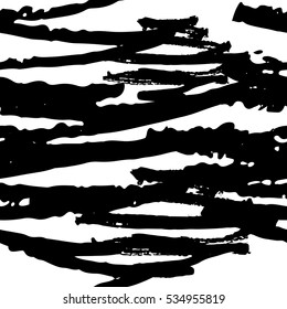 Vector Monochrome Mark Making - black white seamless pattern this with spots.