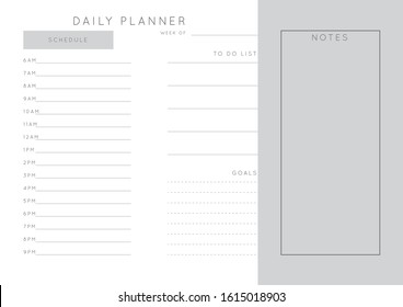 Weekly Monthly Planner Template from image.shutterstock.com