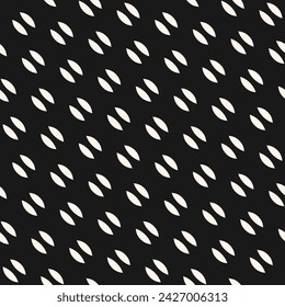 Vector monochrome minimalist background. Subtle seamless pattern with simple shapes, diagonal mesh, lattice. Minimal abstract black and white geometric texture. Repeated design for decor, packaging