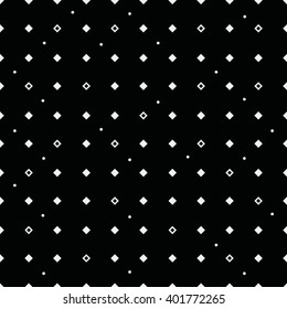 Vector monochrome minimalistic pattern. Modern stylish texture. Repeating geometric tiles, rhombus 