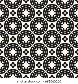 Vector monochrome ornamental geometric texture. Stylish seamless pattern in Arabian style. Traditional motif in modern digital rendition. Elegant oriental background. Carved figures, repeat tiles