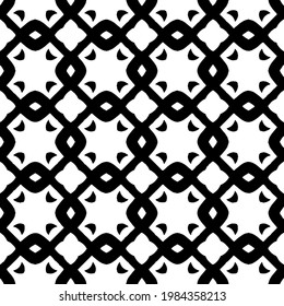 
Vector monochrome pattern, Abstract texture for fabric print, card, table cloth, furniture, banner, cover, invitation, decoration, wrapping.