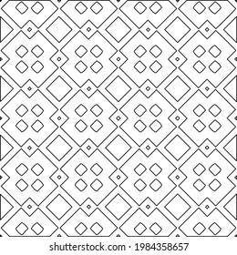 Vector monochrome pattern, Abstract texture for fabric print, card, table cloth, furniture, banner, cover, invitation, decoration, wrapping.