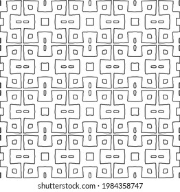 
Vector monochrome pattern, Abstract texture for fabric print, card, table cloth, furniture, banner, cover, invitation, decoration, wrapping.