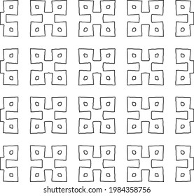 
Vector monochrome pattern, Abstract texture for fabric print, card, table cloth, furniture, banner, cover, invitation, decoration, wrapping.