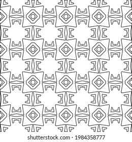 
Vector monochrome pattern, Abstract texture for fabric print, card, table cloth, furniture, banner, cover, invitation, decoration, wrapping.