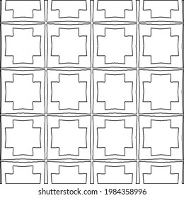 Vector monochrome pattern, Abstract texture for fabric print, card, table cloth, furniture, banner, cover, invitation, decoration, wrapping.