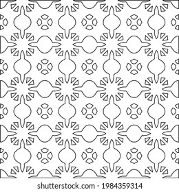 
Vector monochrome pattern, Abstract texture for fabric print, card, table cloth, furniture, banner, cover, invitation, decoration, wrapping.