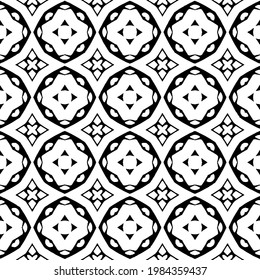 
Vector monochrome pattern, Abstract texture for fabric print, card, table cloth, furniture, banner, cover, invitation, decoration, wrapping.
